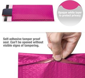img 2 attached to Premium Small Pink Bubble Mailers 6X10 Self-Seal Shipping Bags - Pack of 25