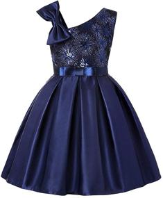 img 4 attached to Cichic Dresses Wedding Elegant Sequins Girls' Clothing