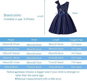 img 1 attached to Cichic Dresses Wedding Elegant Sequins Girls' Clothing