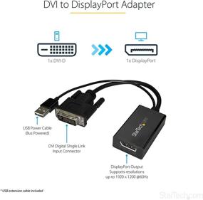 img 3 attached to Адаптер StarTech.com DVI to DisplayPort: USB Powered Converter для видеопоказа 1920 x 1200 - DVI-D to DP (DVI2DP2)