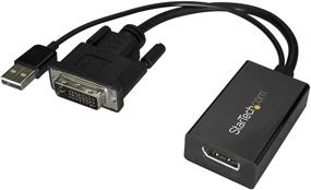 img 4 attached to Адаптер StarTech.com DVI to DisplayPort: USB Powered Converter для видеопоказа 1920 x 1200 - DVI-D to DP (DVI2DP2)