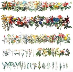 img 1 attached to 🌸 Vintage Floral Stickers: 230 Piece Watercolor Plant Decals for Scrapbook, Laptop, and DIY Crafts