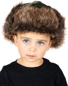 img 2 attached to Funky Junque Toddler Trapper Hat - Stylish Boys' Hat & Cap Accessory