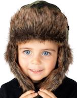 funky junque toddler trapper hat - stylish boys' hat & cap accessory logo