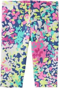 img 1 attached to Girls' Toddler Pedal Pusher Legging - Trendy Girls' Clothing for a Perfect Fit