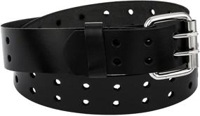 img 2 attached to 👔 Men's Genuine Leather Belt with Two Holes - Unisex Fashion Accessory