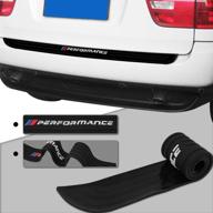 🚗 high-quality meng anna car rear bumper protector rubber for bmw e39 e46 e90 f30 f01 f10 f20 f32 f33f: ultimate protection for all 3/5/7 series (90cm/35.4inch universal black) logo