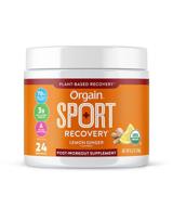 🍋 orgain lemonade sport recovery powder with apple cider vinegar, turmeric, ginger, and ashwagandha - gluten-free, non-gmo, vegan, dairy and soy-free! logo