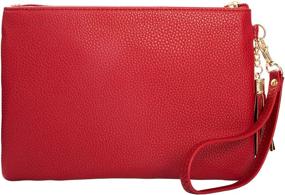 img 3 attached to Heaye Wristlet Wallet Purse Tassel Women's Handbags & Wallets for Wristlets