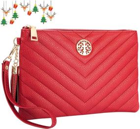 img 4 attached to Heaye Wristlet Wallet Purse Tassel Women's Handbags & Wallets for Wristlets