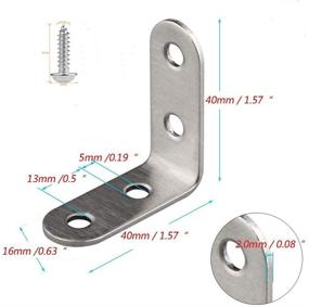 img 2 attached to Inch Stainless Steel Bracket Fastener Set for Industrial Hardware