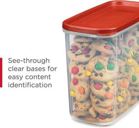 img 1 attached to 🥣 Rubbermaid Premium Modular Food Lids, Cereal Keeper, 2-Pack, 18-Cup Stackable, Space-Saving Plastic Storage Containers, Clear