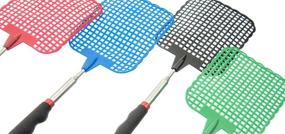 img 3 attached to SE Assorted Color Telescopic Fly Swatters (12 PC.): Efficient Insect Control with Cushion Grip Handles - EFS2672-12
