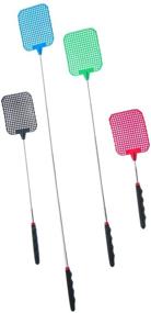 img 1 attached to SE Assorted Color Telescopic Fly Swatters (12 PC.): Efficient Insect Control with Cushion Grip Handles - EFS2672-12