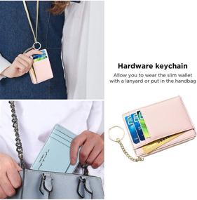 img 1 attached to Streamlined Wallets with Keychain: Essential Men's Accessories for Credit Cards, Keys, and Cash