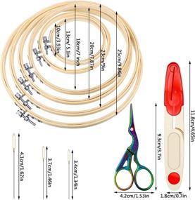 img 2 attached to Essential Sewing Supplies: High-Quality Embroidery 🧵 Scissors, Thimbles, Needle Threading Tools, and More