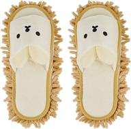 liitrton washable mop slippers shoes - microfiber chenille reusable dust & hair cleaner logo