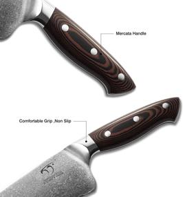 img 2 attached to Damascus Stainless Kitchen Ergonomic Handle