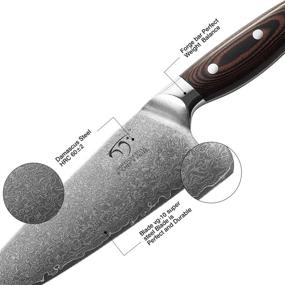 img 3 attached to Damascus Stainless Kitchen Ergonomic Handle