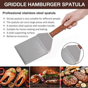 img 1 attached to Stainless Griddle Hamburger Spatula Pancake