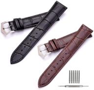 packs watch leather replacement strap logo