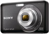 sony dsc-w310 12.1mp digital camera with 4x wide angle zoom, digital steady shot image stabilization, and 2.7 inch lcd - black (old model) logo