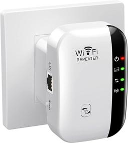 img 4 attached to 📶 The Ultimate WiFi Extender Signal Booster: Amplify Your Wireless Connection Up to 2640sq.ft with Ethernet Port, Access Point, and Alexa Compatibility - N300