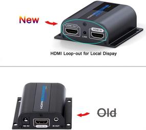 img 3 attached to HDMI удлинитель с локальным дисплеем Loop-Out, передача 1080P до 196 футов/60 м через одну кабельную пару Cat6/6a/7/8 | Передатчик и приемник с ИК-пультом ДУ | LKV372pro