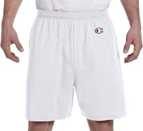 img 4 attached to 🏋️ Comfort meets Performance: Champion Adult Cotton Gym Shorts for Active Adults