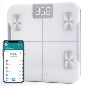 img 4 attached to 📊 WeGuard Цифровой ванной Беспроводный Жирный Smart BMI Анализатор состава тела Монитор здоровья Синхронизация 15 данных с другими фитнес-приложениями - Белый