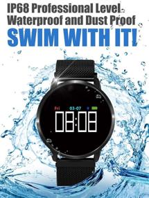 img 2 attached to 🌊 Waterproof Android Smartwatch for Men and Women with Blood Pressure, Heart Rate Monitor, Sleep Tracking, and Step Tracking