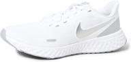 nike revolution running shoes for women - white anthracite, regular fit logo