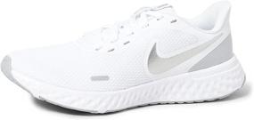 img 4 attached to Nike Revolution Running Shoes for Women - White Anthracite, Regular Fit