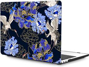 img 4 attached to 🌺 OneGET MacBook Pro 13 inch Case 2016-2019 Release - Flower Pattern Hard Shell Case with Keyboard Cover & Screen Protector - Compatible with MacBook Pro 13 (F20)