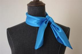 img 1 attached to Square Scarf Color Blend Neckerchief Women's Accessories and Scarves & Wraps