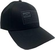 chevrolet usa flag ghost hat: sleek chevy bowtie design in black logo