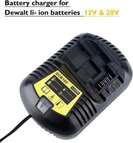 img 3 attached to 🔋 Swidan Li-ion Battery Charger - Compatible with Dewalt DCB101, DCB112, DCB105, DCB115, DCB203, DCB205 Battery Packs