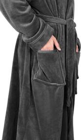 img 1 attached to 🧥 X Large NY Threads Fleece Bathrobe - Optimal SEO-friendly Product Name