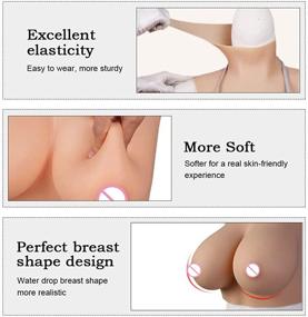 img 2 attached to 👗 Yuewen Colors: Silicone Enhancers for Crossdressers and Women's Clothing