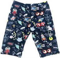 🩳 xrknofio boys swimming jammers: trendy & comfy swim shorts for kids 3-11 years logo