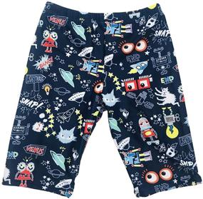 img 4 attached to 🩳 Xrknofio Boys Swimming Jammers: Trendy & Comfy Swim Shorts for Kids 3-11 Years