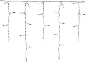 img 3 attached to 🎄 NOMA LED Christmas Icicle String Lights: 70 Mini Multi-Color Bulbs for Indoor & Outdoor Decor, 6.5 Ft. White Wire Strand