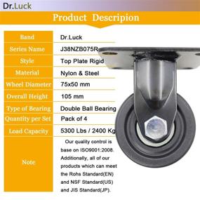 img 3 attached to 🔧 Enhanced Efficiency with Dr Luck's Double Bearing Caster: Maximize Capacity with Remarkable Durability