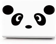 hrh 2 in 1 cute panda laptop body shell pc hard case cover and matching silicone keyboard cover for macbook new pro 15 with touch bar a1707 a1990(2018 2017 2016 release) logo