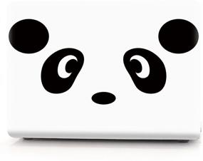 img 4 attached to HRH 2 In 1 Cute Panda Laptop Body Shell PC Hard Case Cover And Matching Silicone Keyboard Cover For MacBook New Pro 15 With Touch Bar A1707 A1990(2018 2017 2016 Release)