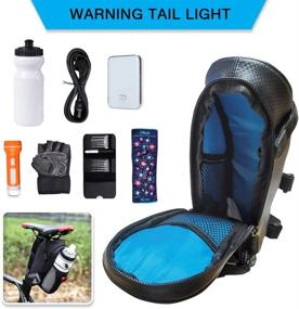 img 1 attached to 🚲 Bicycle Triangle Bag Saddle Bag with Water Bottle Holder – Waterproof, Versatile Cycling Accessory