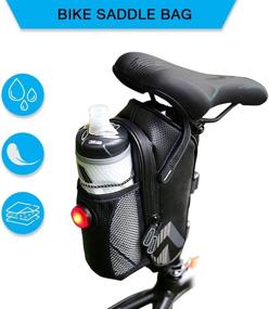 img 3 attached to 🚲 Bicycle Triangle Bag Saddle Bag with Water Bottle Holder – Waterproof, Versatile Cycling Accessory