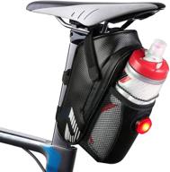 🚲 bicycle triangle bag saddle bag with water bottle holder – waterproof, versatile cycling accessory logo