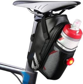 img 4 attached to 🚲 Bicycle Triangle Bag Saddle Bag with Water Bottle Holder – Waterproof, Versatile Cycling Accessory