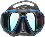 🤿 pro shot tidal mask - enhanced anti-fog snorkel mask for snorkeling, swimming, and scuba diving with wide-angle tempered glass lens, and top anti-fog technology logo